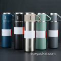 Logo personnalisé haut de gamme ensemble tasse thermos double paroi